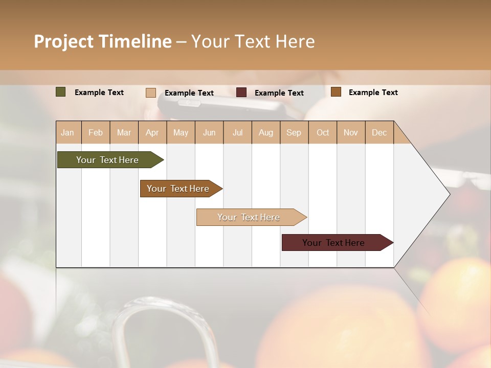 A Person Holding A Cell Phone In A Grocery Cart PowerPoint Template