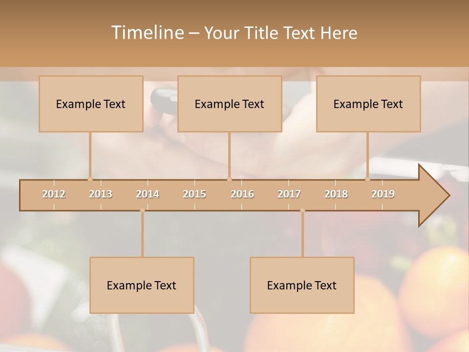 A Person Holding A Cell Phone In A Grocery Cart PowerPoint Template