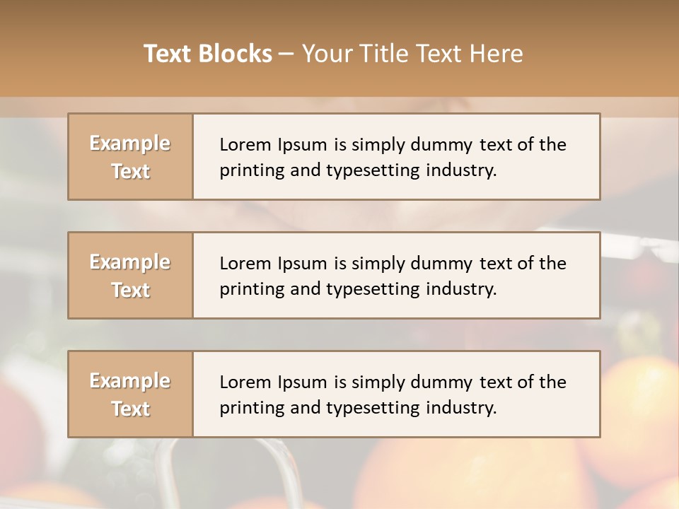 A Person Holding A Cell Phone In A Grocery Cart PowerPoint Template