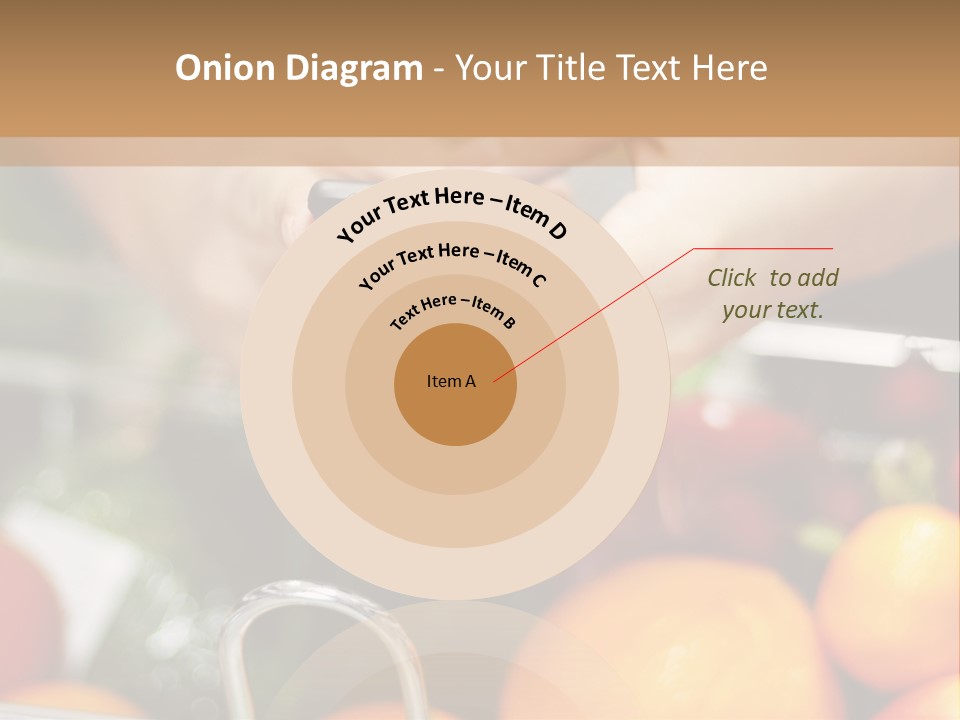 A Person Holding A Cell Phone In A Grocery Cart PowerPoint Template