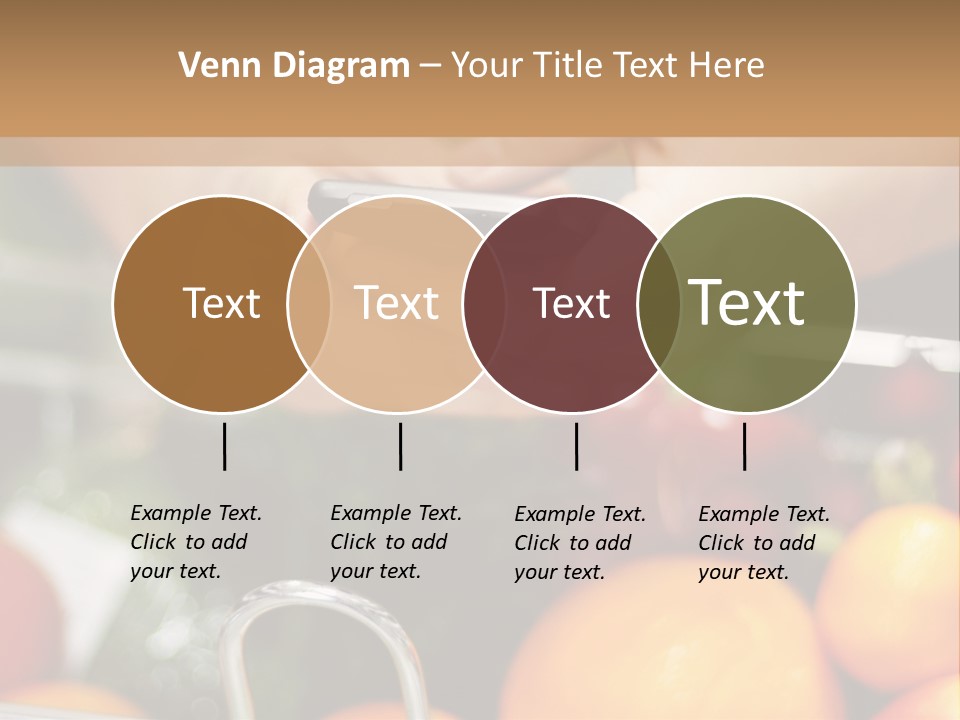 A Person Holding A Cell Phone In A Grocery Cart PowerPoint Template