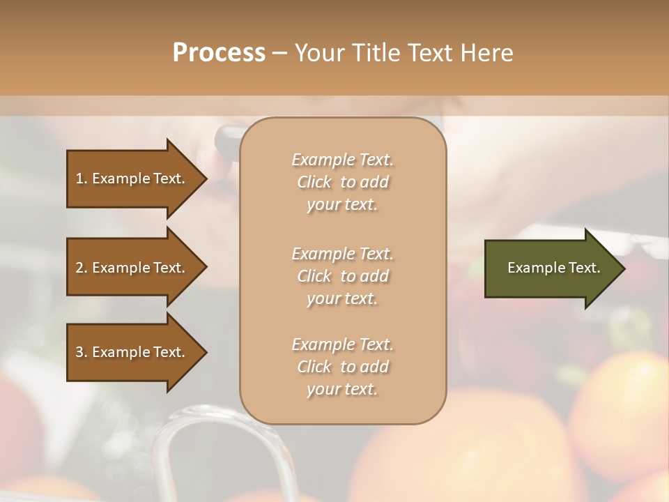 A Person Holding A Cell Phone In A Grocery Cart PowerPoint Template
