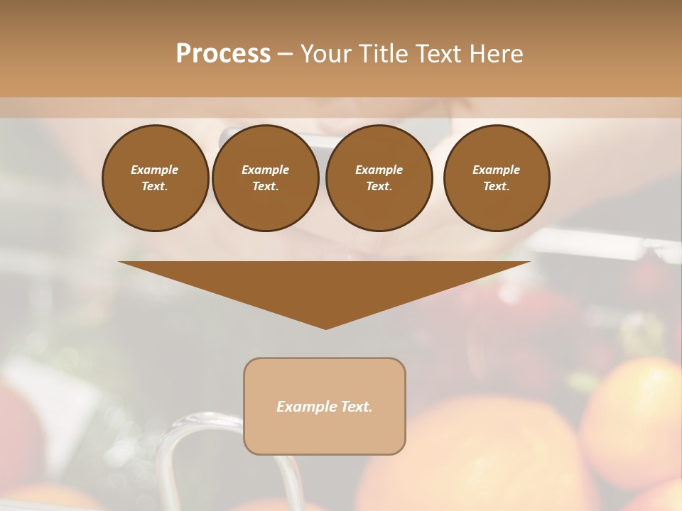 A Person Holding A Cell Phone In A Grocery Cart PowerPoint Template