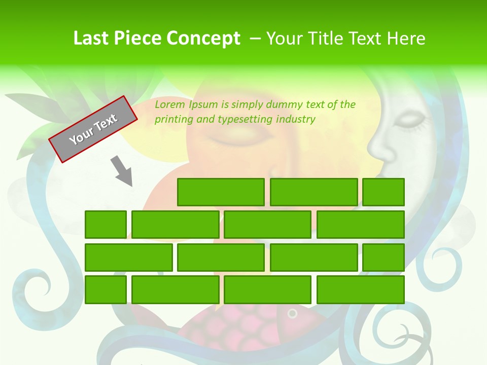 Sun Water Drawing PowerPoint Template