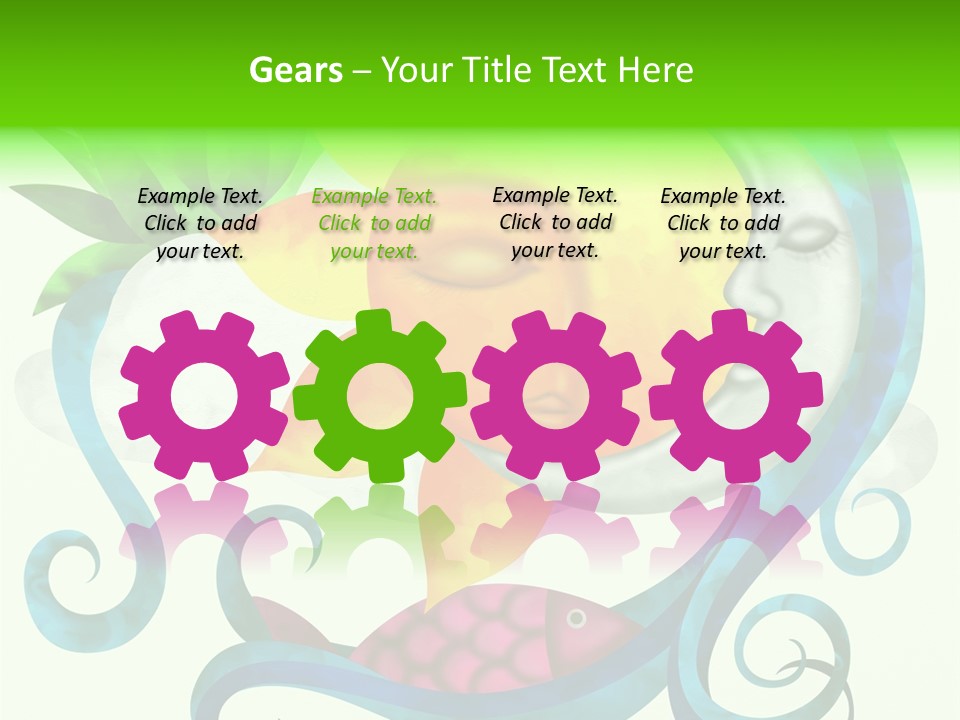 Sun Water Drawing PowerPoint Template