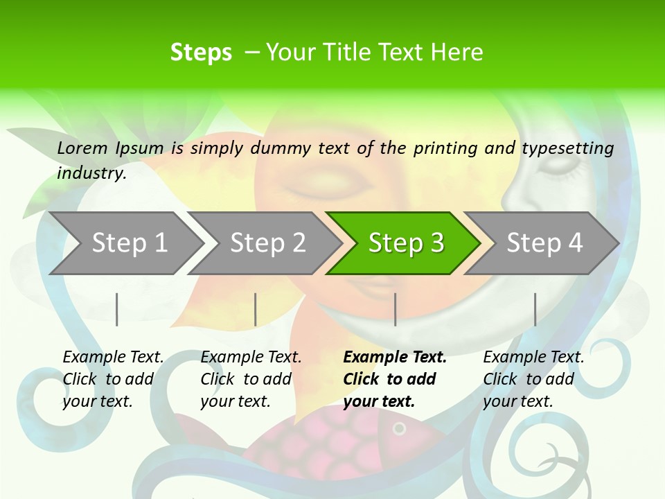Sun Water Drawing PowerPoint Template