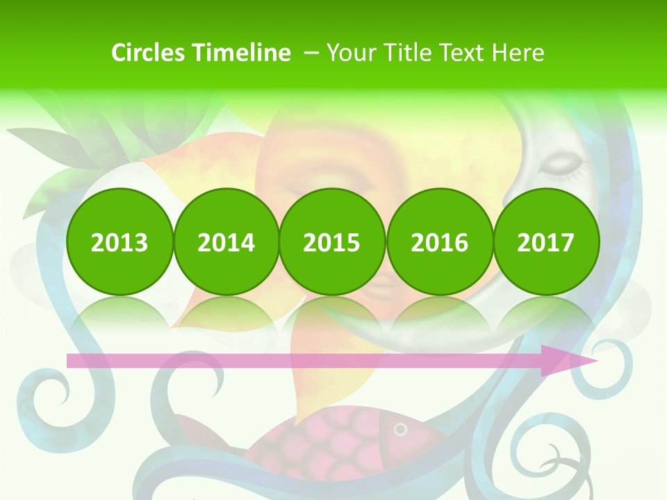 Sun Water Drawing PowerPoint Template