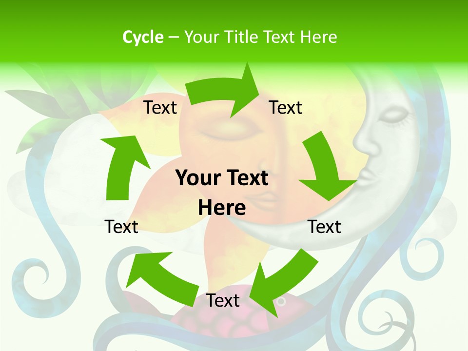 Sun Water Drawing PowerPoint Template