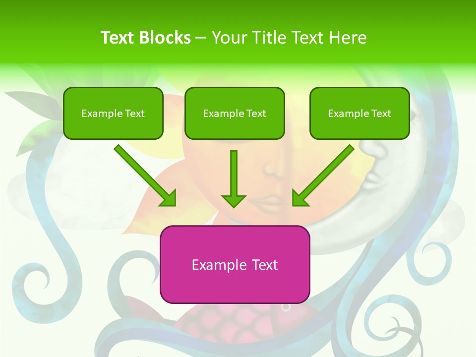 Sun Water Drawing PowerPoint Template