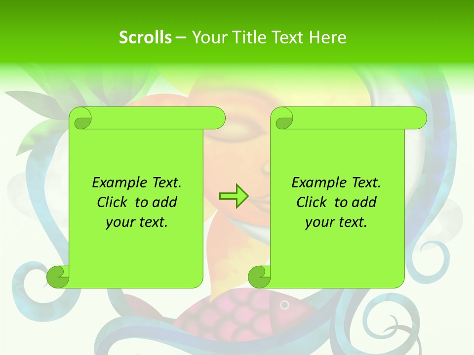Sun Water Drawing PowerPoint Template