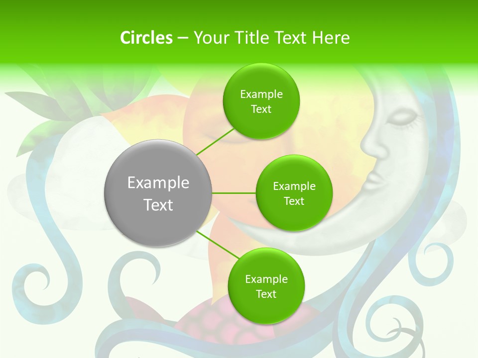 Sun Water Drawing PowerPoint Template