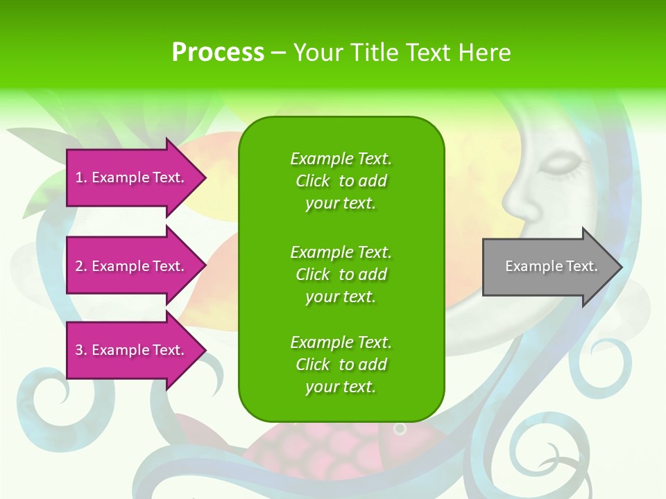 Sun Water Drawing PowerPoint Template