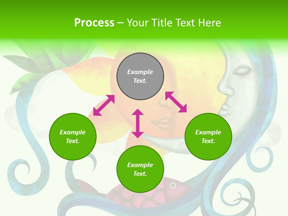 Sun Water Drawing PowerPoint Template