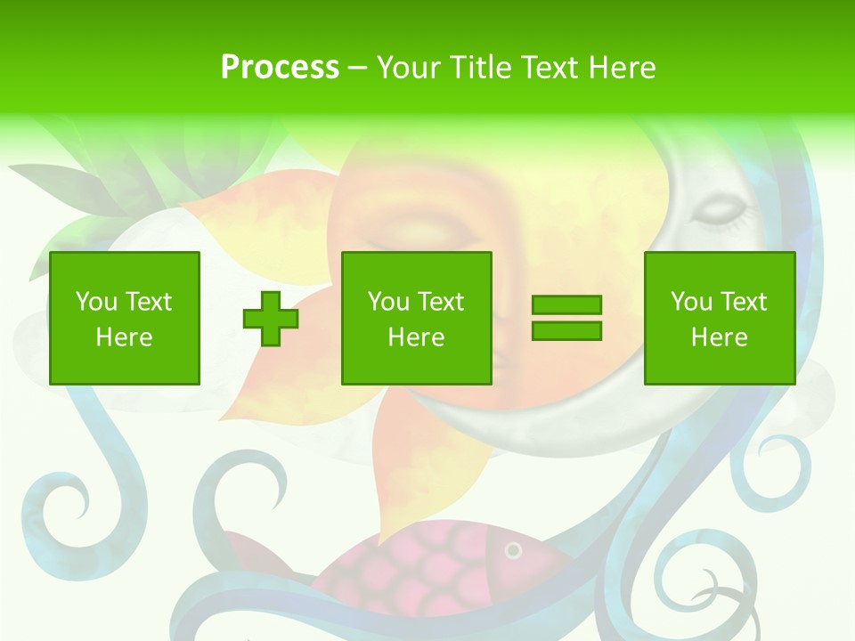 Sun Water Drawing PowerPoint Template