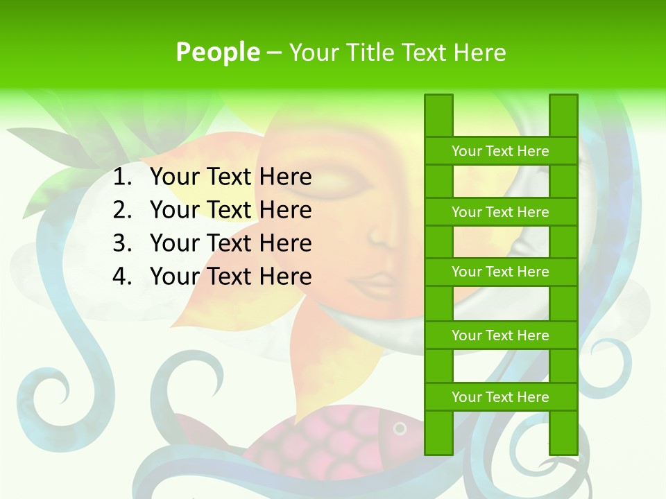 Sun Water Drawing PowerPoint Template