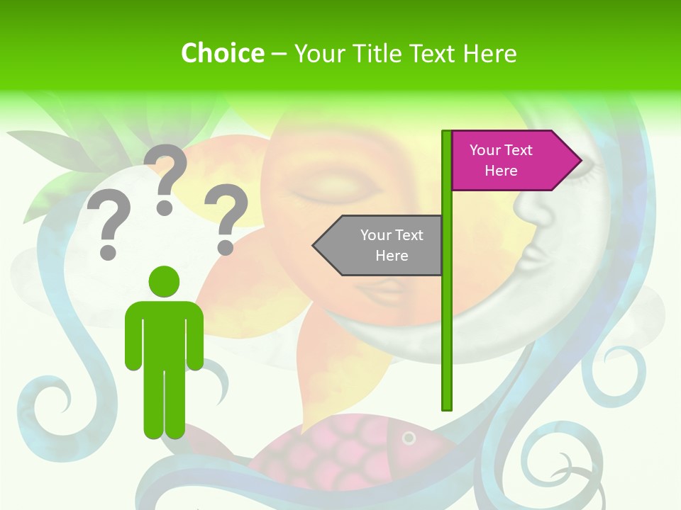 Sun Water Drawing PowerPoint Template