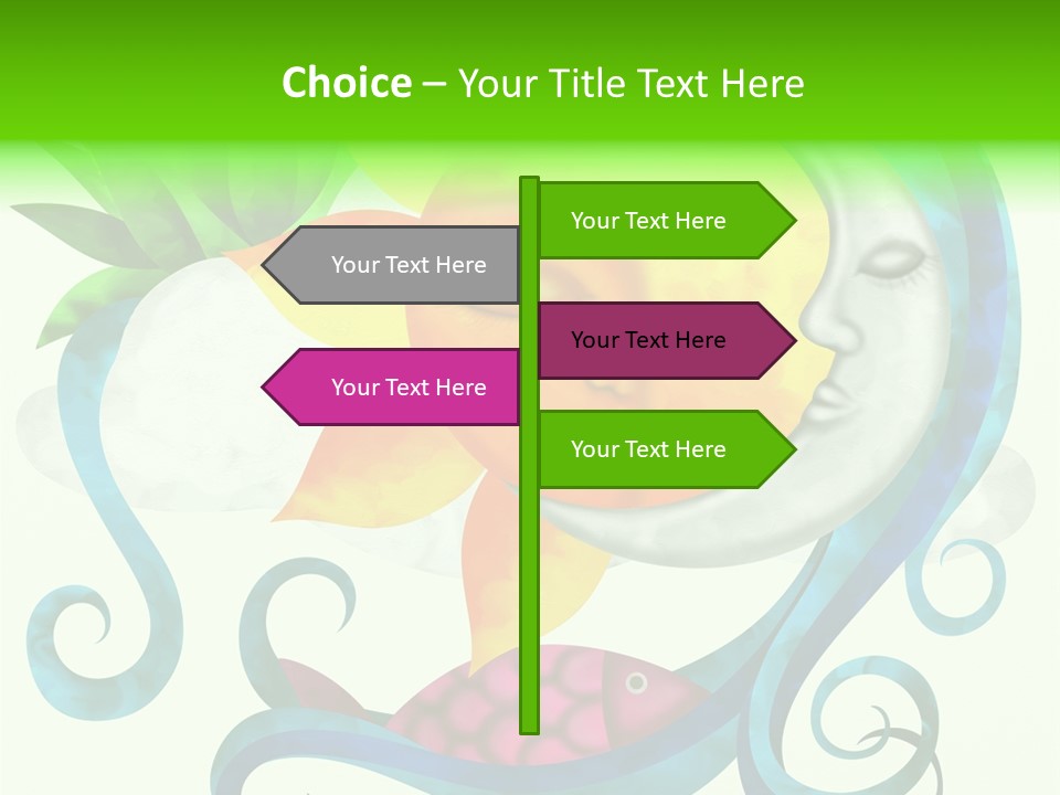 Sun Water Drawing PowerPoint Template