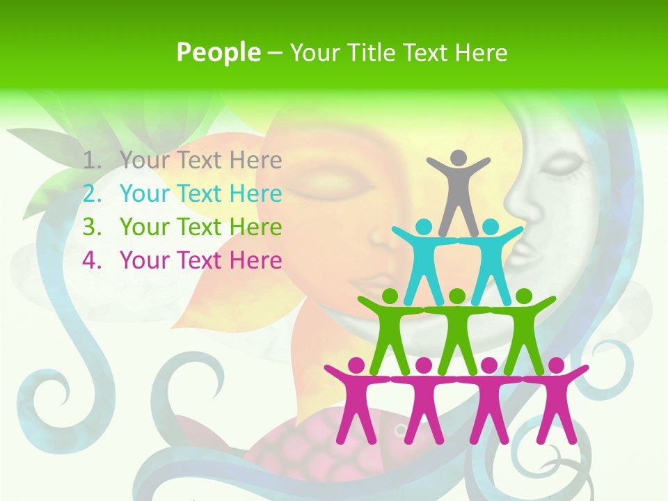 Sun Water Drawing PowerPoint Template