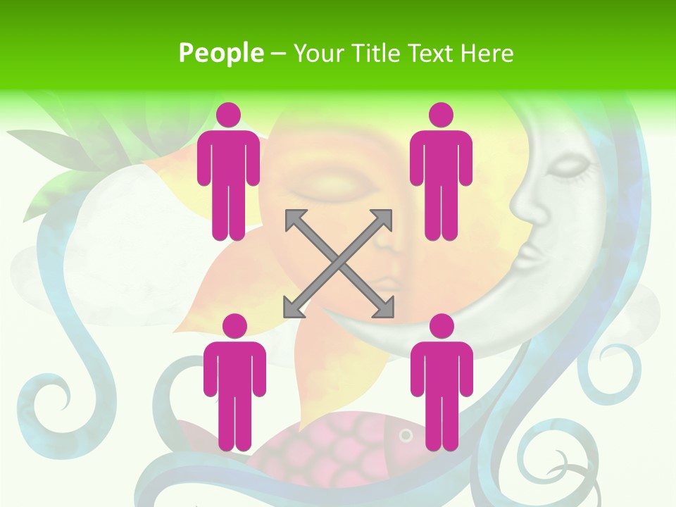 Sun Water Drawing PowerPoint Template