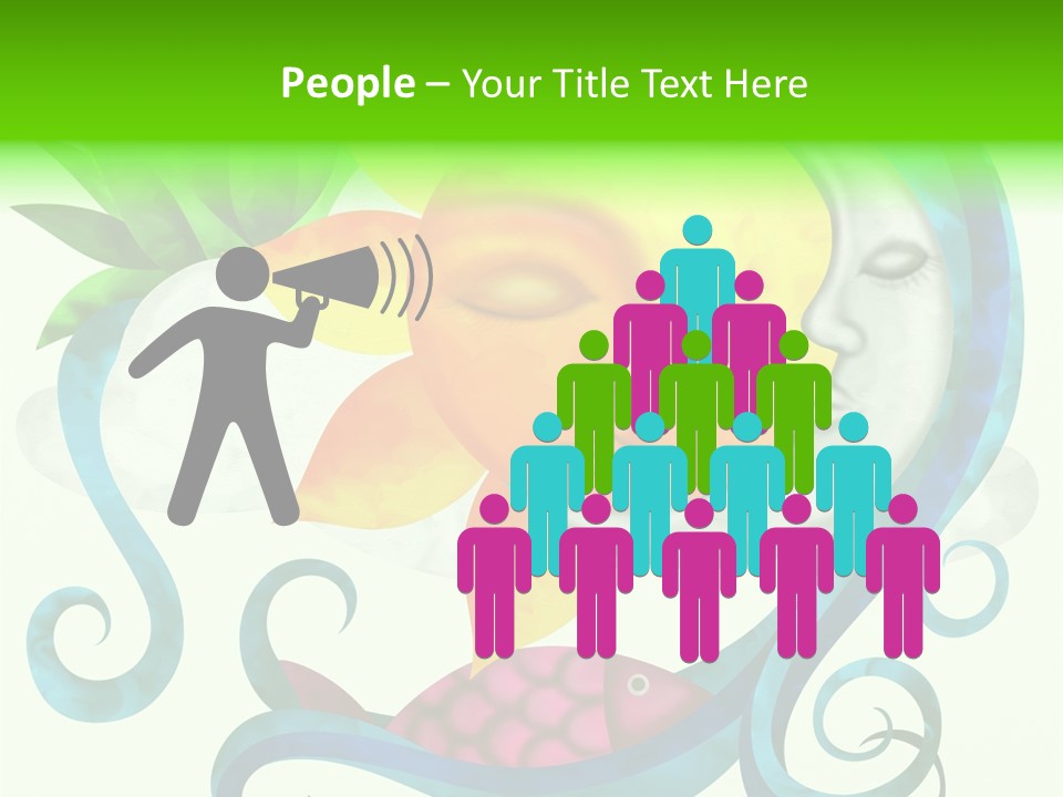 Sun Water Drawing PowerPoint Template