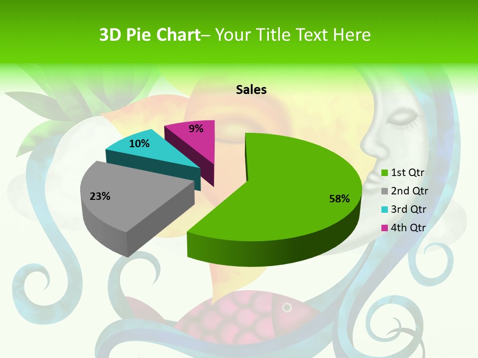 Sun Water Drawing PowerPoint Template