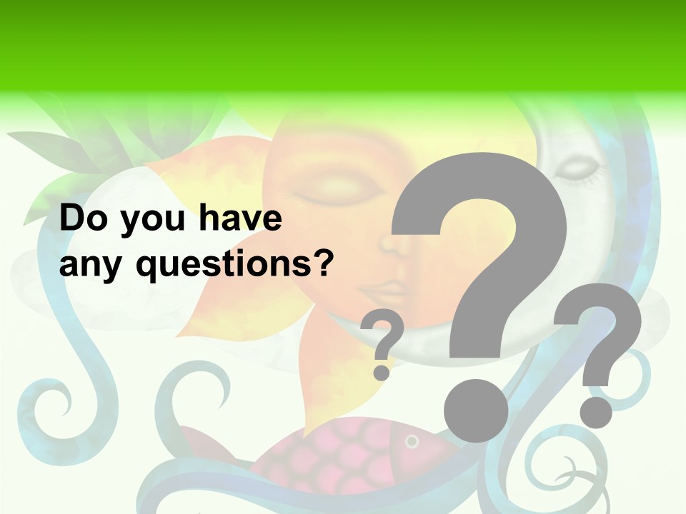 Sun Water Drawing PowerPoint Template