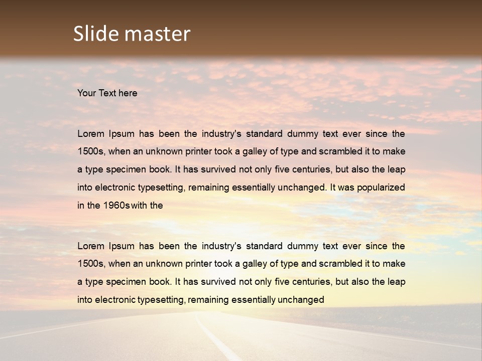 Sundown Yellow Nature PowerPoint Template