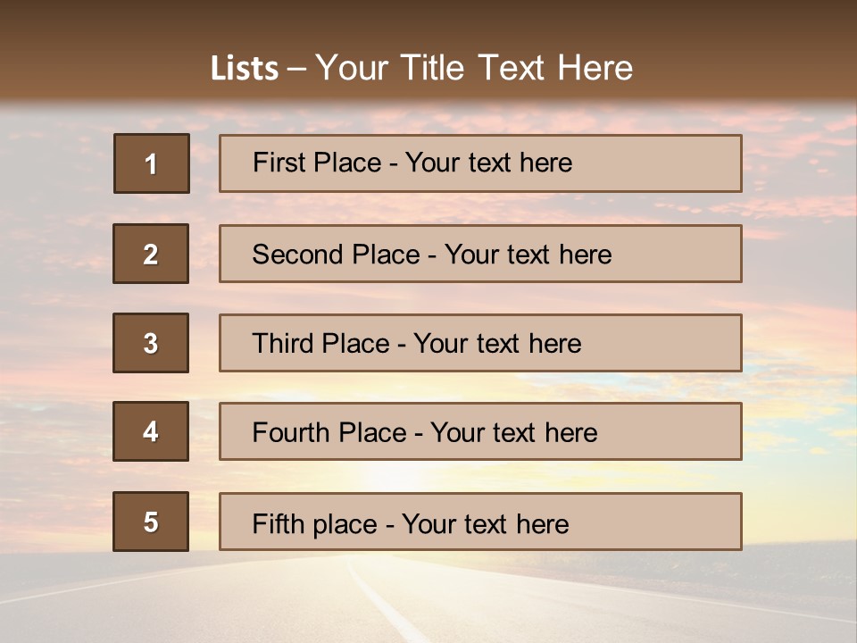 Sundown Yellow Nature PowerPoint Template
