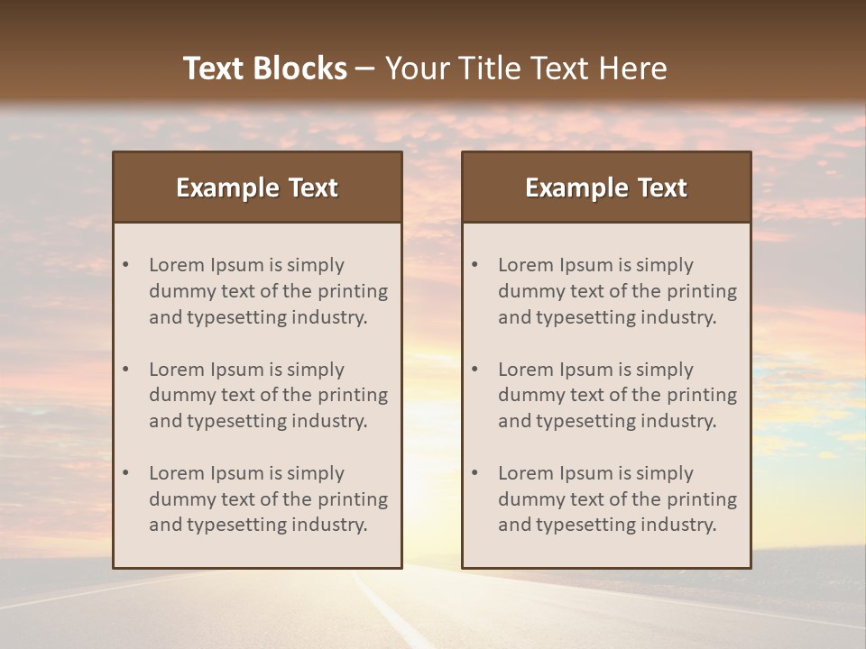 Sundown Yellow Nature PowerPoint Template