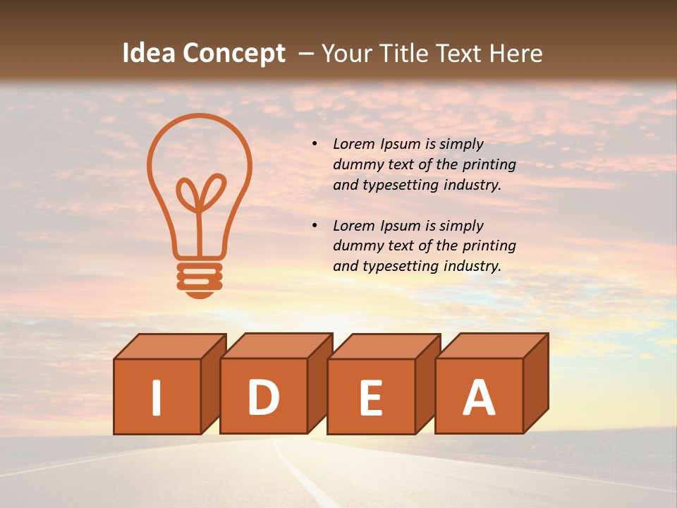 Sundown Yellow Nature PowerPoint Template