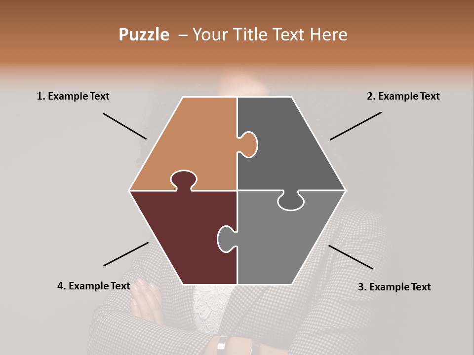 Black Facial Expression Mature  PowerPoint Template