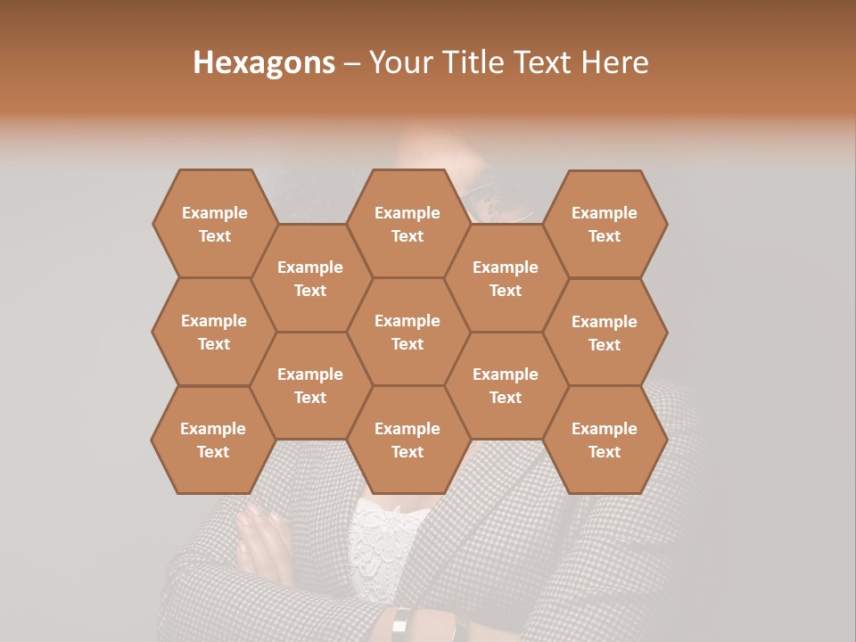 Black Facial Expression Mature  PowerPoint Template