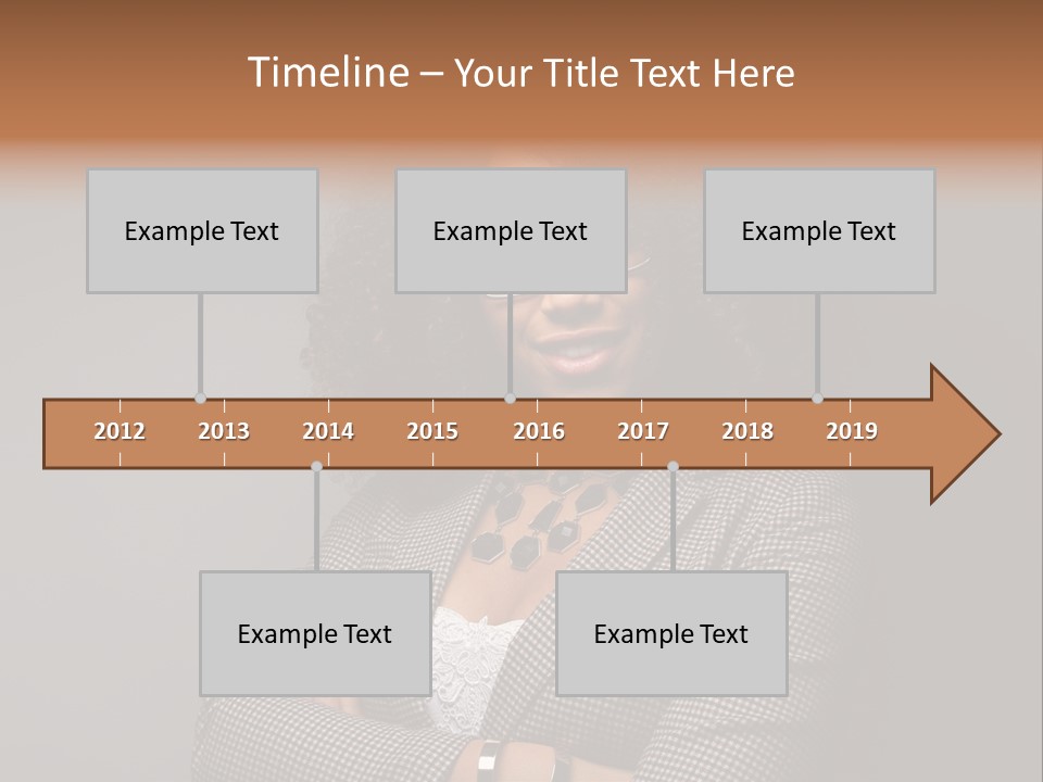 Black Facial Expression Mature  PowerPoint Template