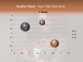 Black Facial Expression Mature  PowerPoint Template