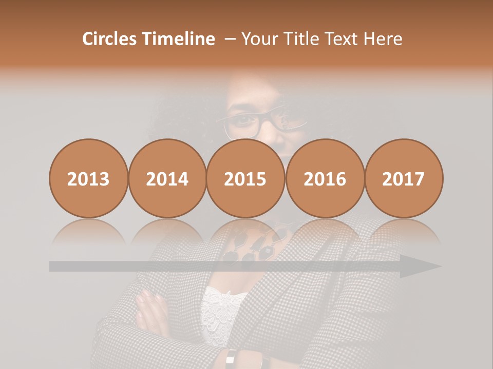 Black Facial Expression Mature  PowerPoint Template