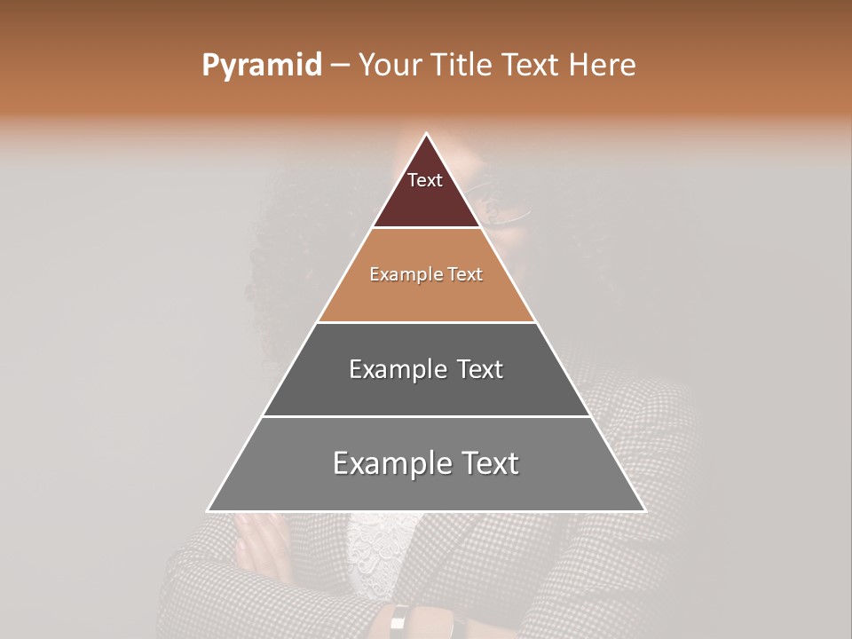 Black Facial Expression Mature  PowerPoint Template