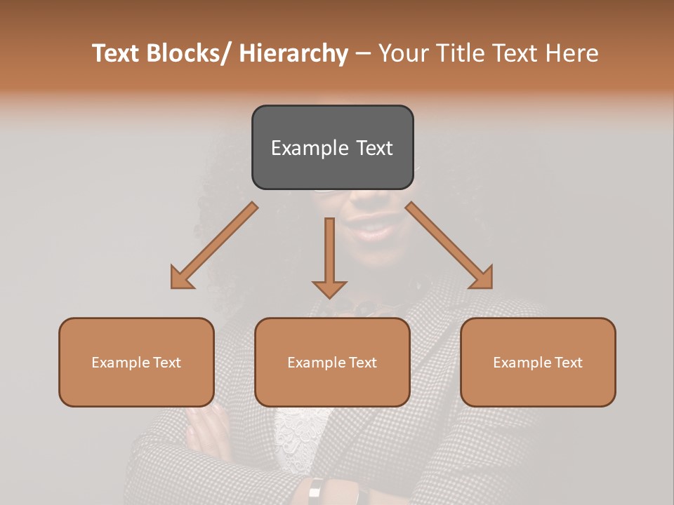 Black Facial Expression Mature  PowerPoint Template