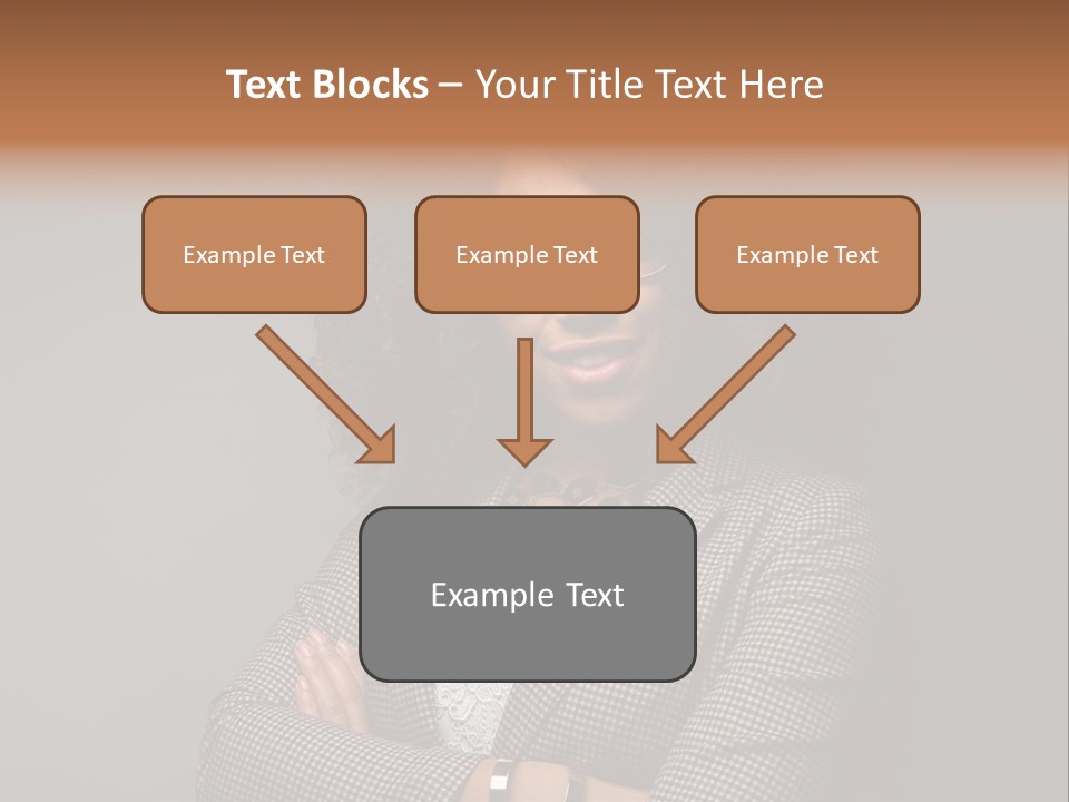 Black Facial Expression Mature  PowerPoint Template