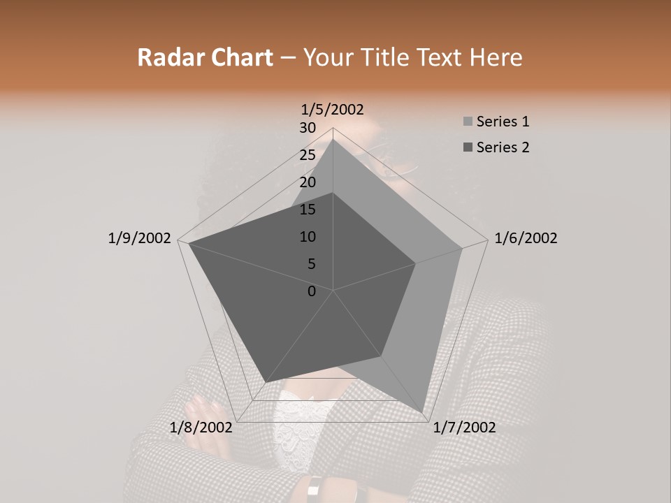 Black Facial Expression Mature  PowerPoint Template