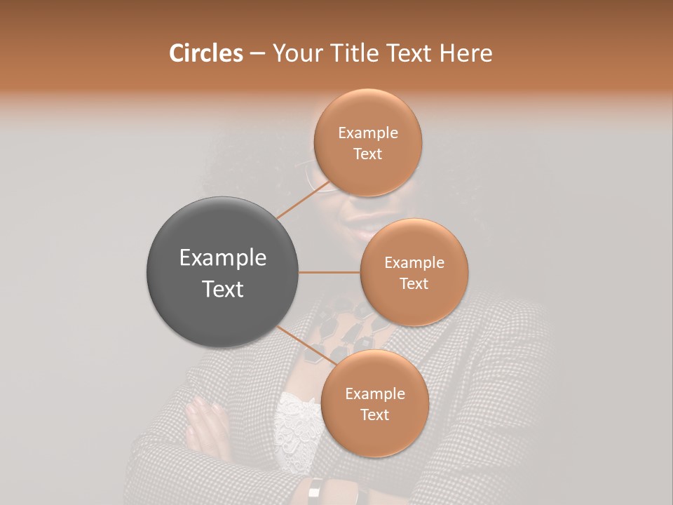Black Facial Expression Mature  PowerPoint Template