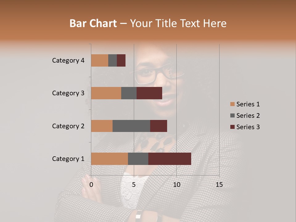 Black Facial Expression Mature  PowerPoint Template
