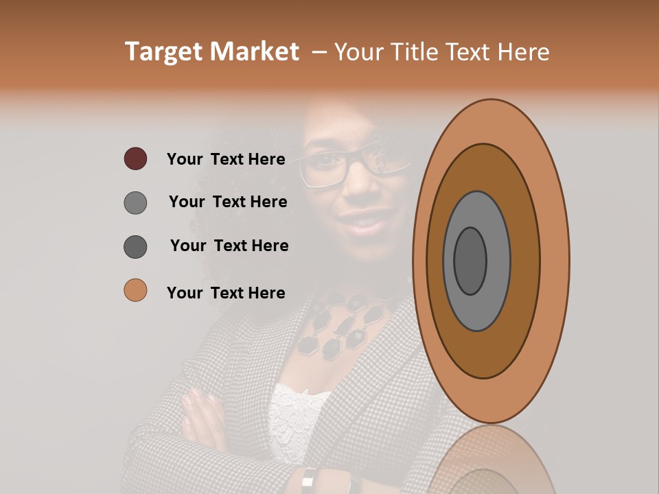 Black Facial Expression Mature  PowerPoint Template