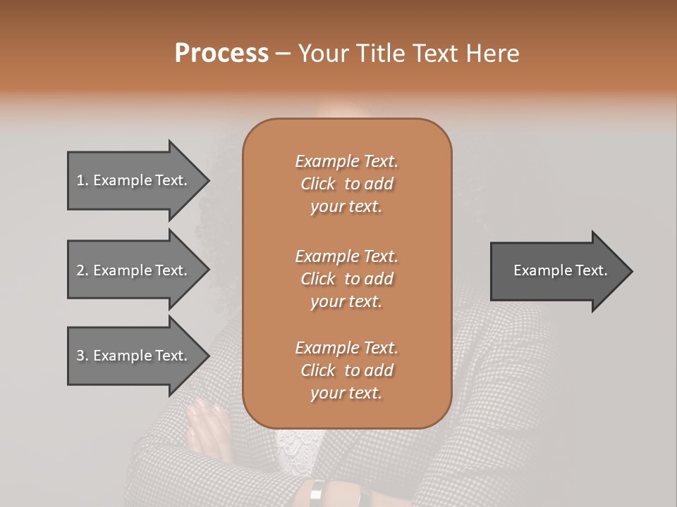 Black Facial Expression Mature  PowerPoint Template