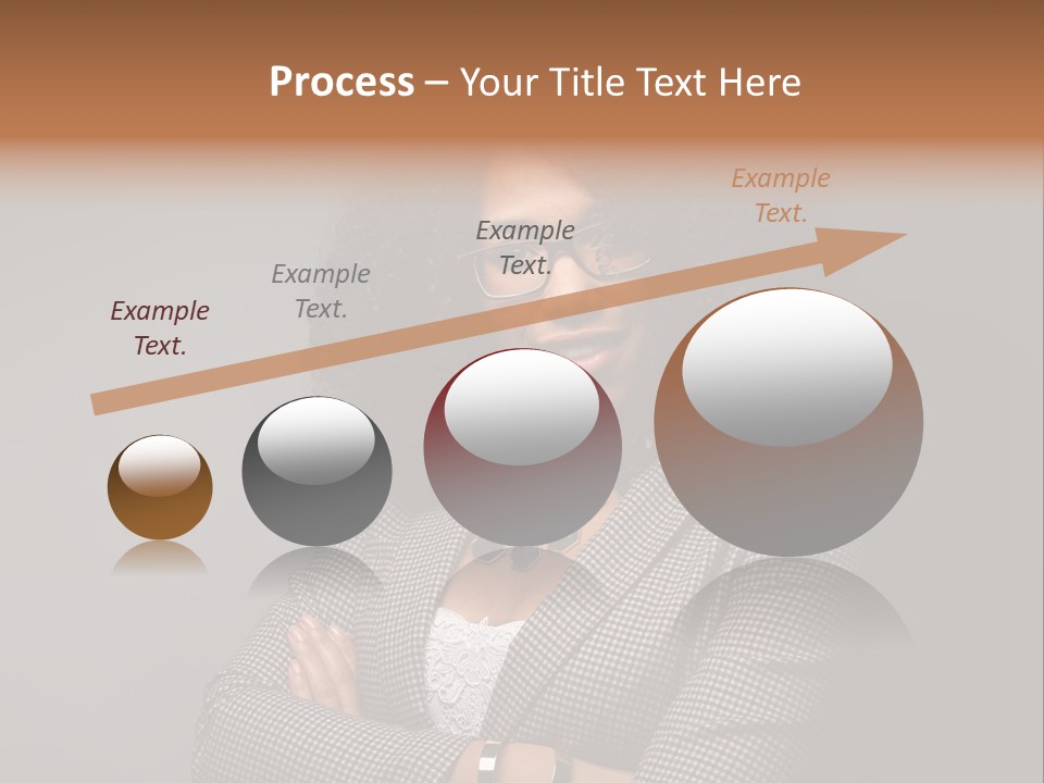Black Facial Expression Mature  PowerPoint Template