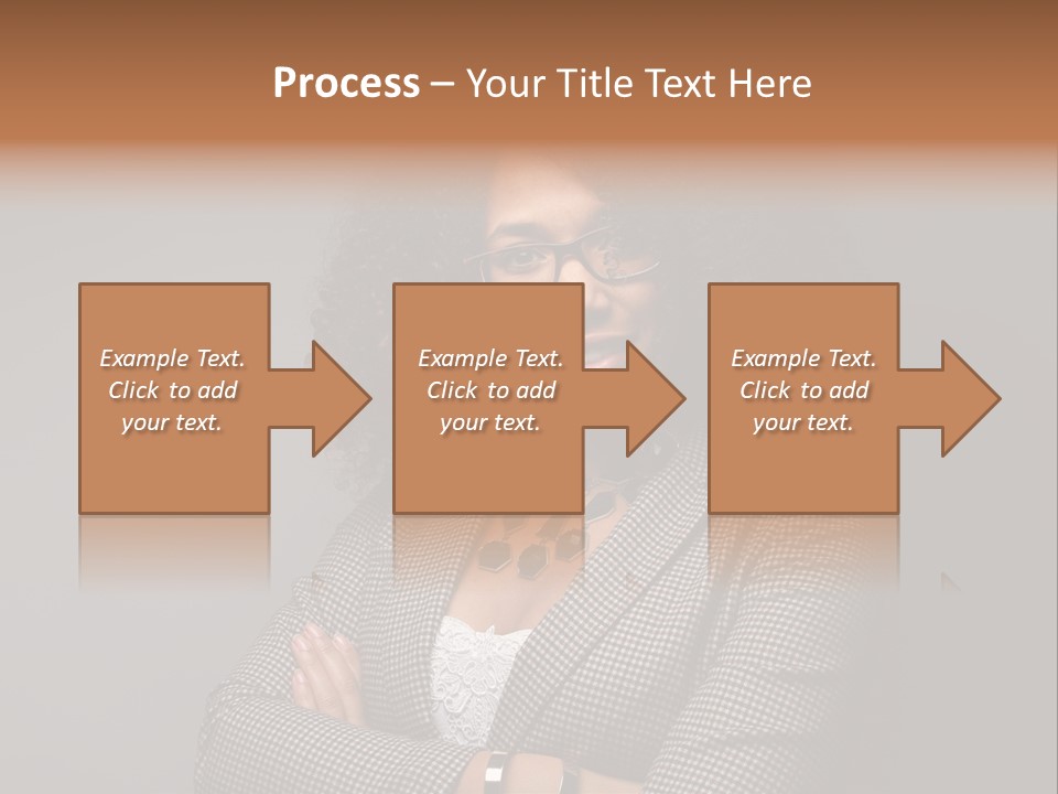 Black Facial Expression Mature  PowerPoint Template