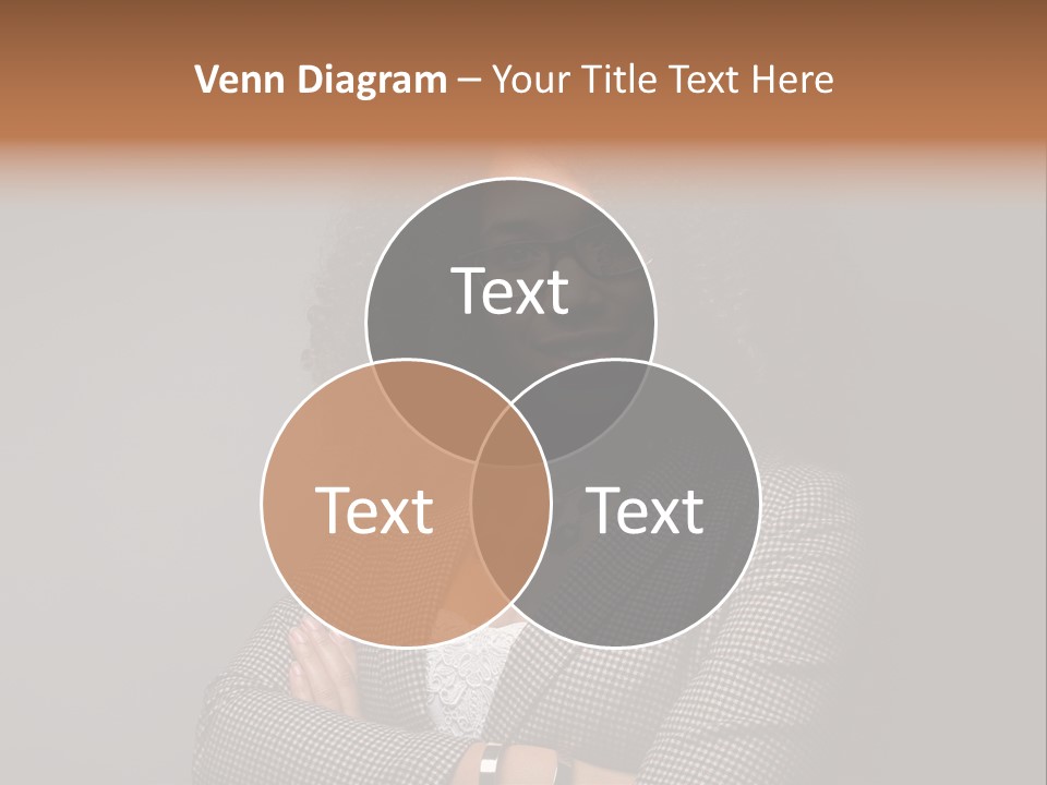Black Facial Expression Mature  PowerPoint Template