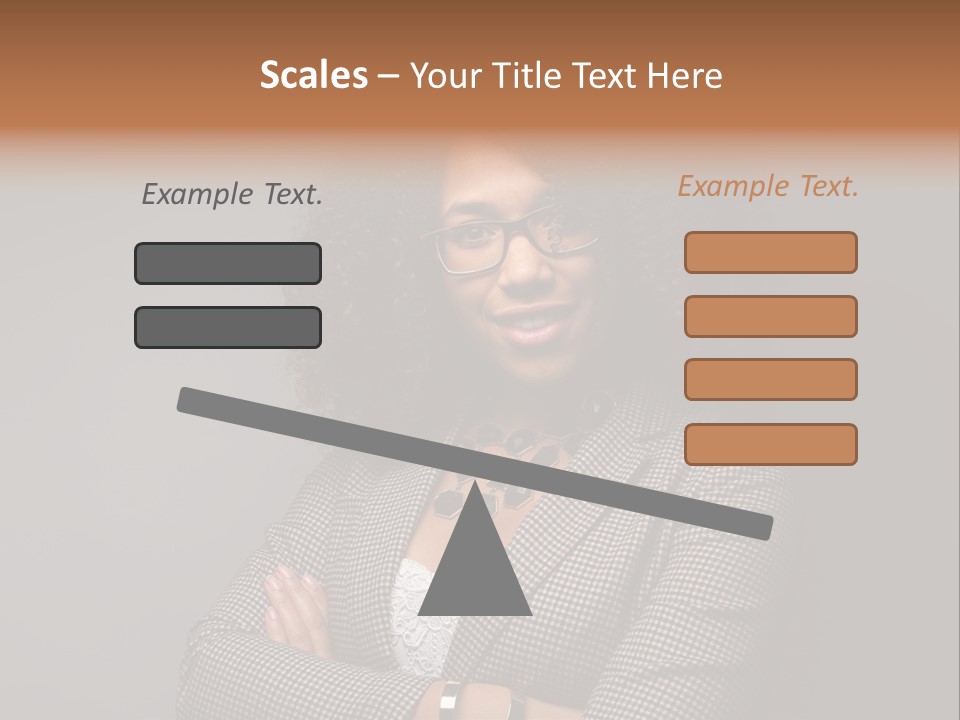 Black Facial Expression Mature  PowerPoint Template