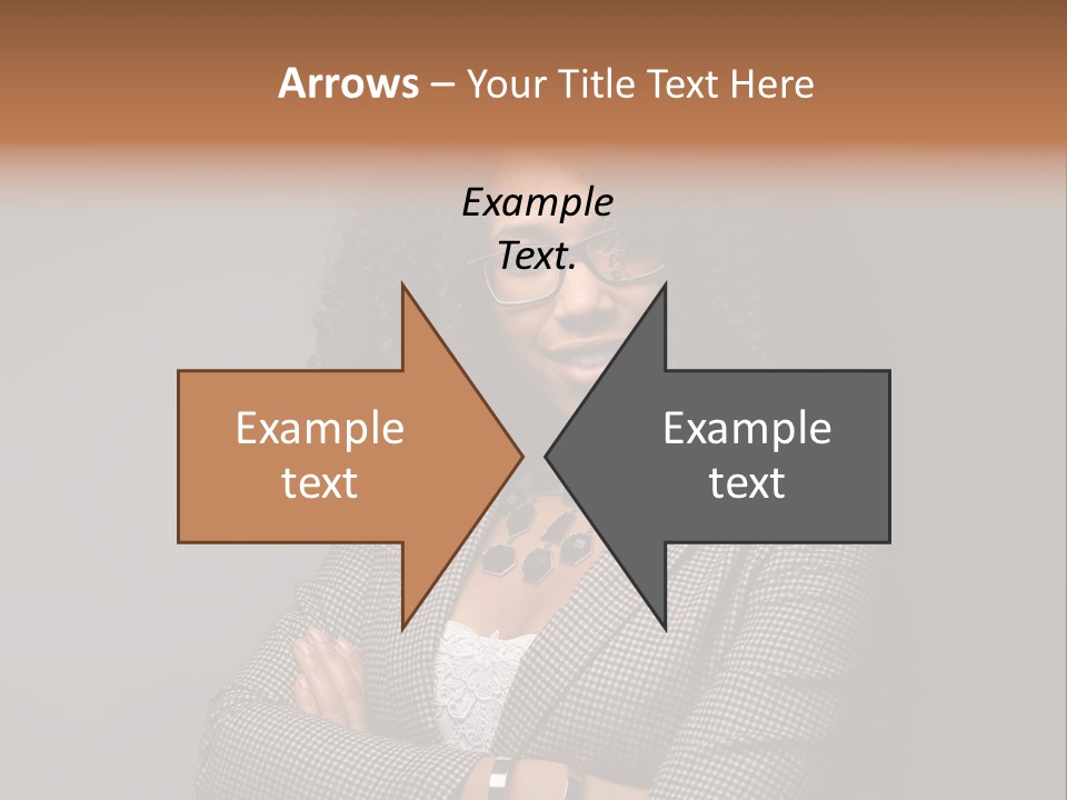 Black Facial Expression Mature  PowerPoint Template