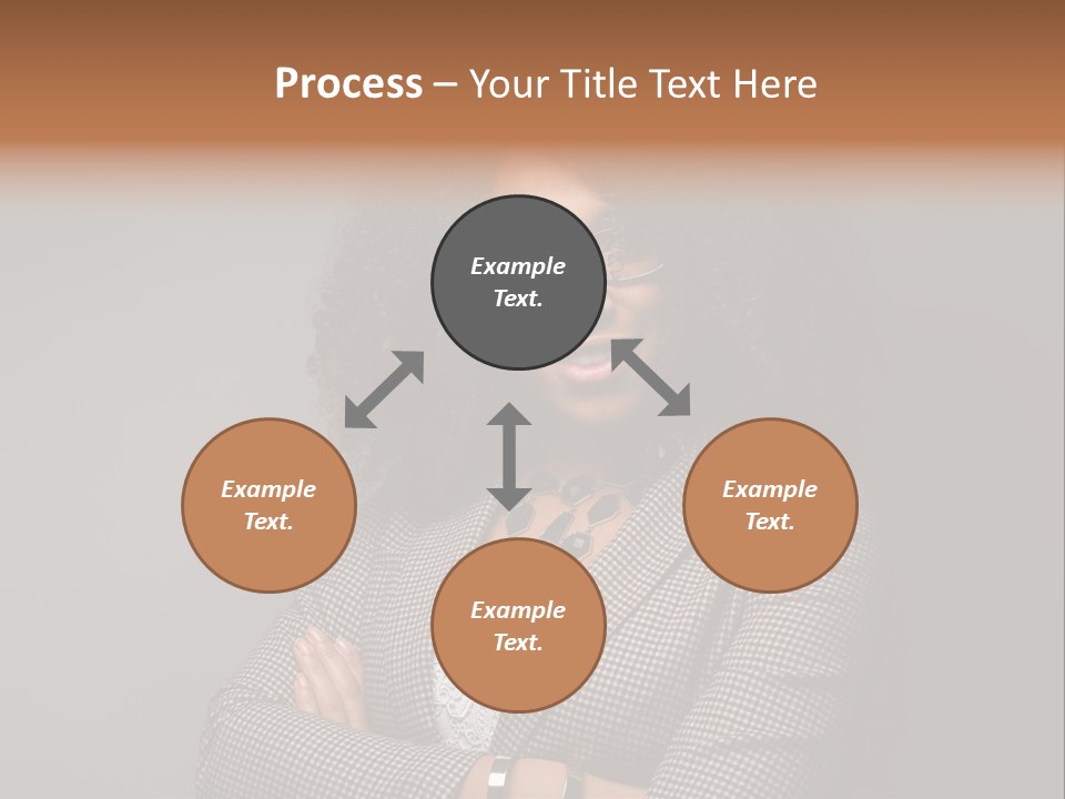 Black Facial Expression Mature  PowerPoint Template