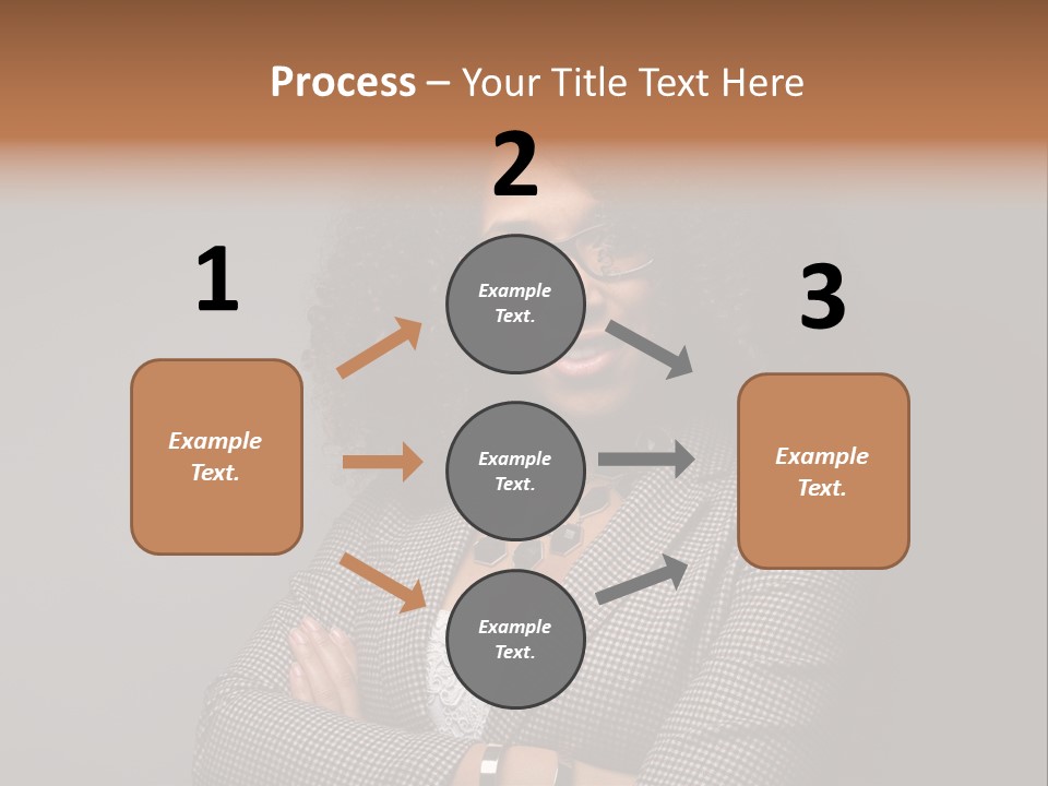 Black Facial Expression Mature  PowerPoint Template